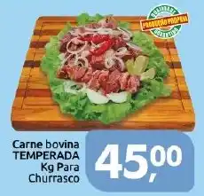 Supermercados Nori Carne bovina temperada kg para churrasco oferta