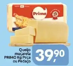 Supermercados Nori Queijo muçarela PRIMO Kg Peça ou Pedaço oferta