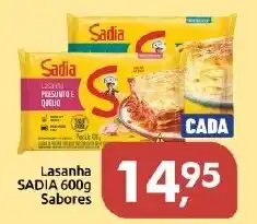 Supermercados Nori Lasanha sadia 600g sabores oferta