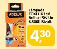 Supermercados Nori Lâmpada led foxlux bulbo 15w un oferta