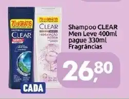 Supermercados Nori Shampoo clear men leve 400ml oferta