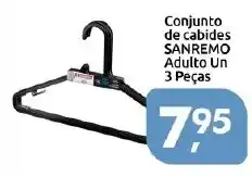 Supermercados Nori Conjunto de cabides sanremo adulto un 3 peças oferta