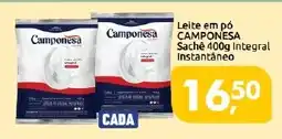 Supermercados Nori Leite em pó camponesa sachê 400g integral instantâneo oferta