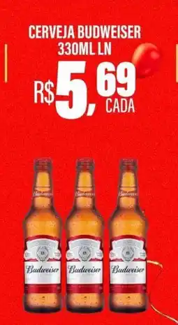 Carvalho Supermercado Cerveja budweiser oferta