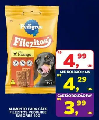Filezitos pedigree sabor frango