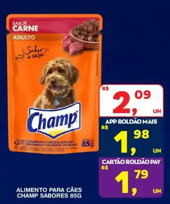 Alimento para cães champ sabores