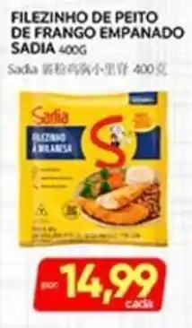 Filexinho de peito de frango empanado sadia