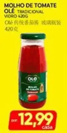 Novo Mix molho de tomate ole tradicional oferta