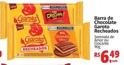 Supermercados Mateus Barra de Chocolate Garoto Recheados oferta