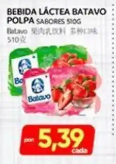 Novo Mix Bebida láctea batavo polpa sabores oferta