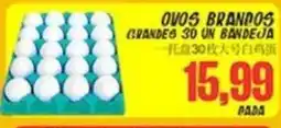 Novo Mix ovos brandos grandes 30 un bandeja oferta