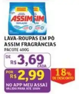 Assaí Atacadista Lava-roupas em pô assim fragrâncias oferta