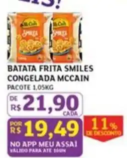Assaí Atacadista batata frita smiles congelada mccain oferta