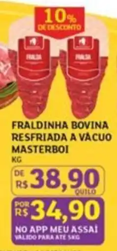 Assaí Atacadista Fraldinha bovina resfriada a vácuo masterboi oferta