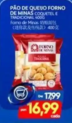 Novo Mix Pão de queijo forno de minas coquetel e tradicional oferta