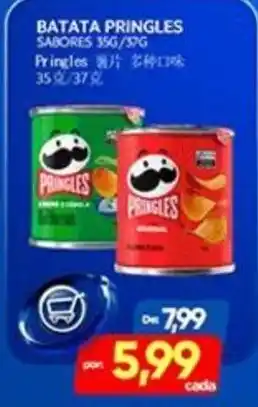 Batata pringles sabores 35g/37g