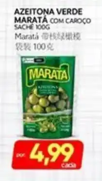 Novo Mix azeitona verde marata com caroço oferta
