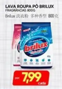 Novo Mix Lava roupa pó brilux fragrâncias oferta