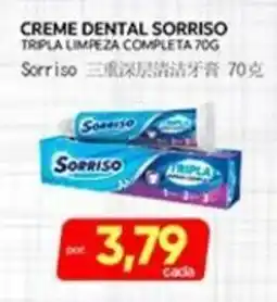 Novo Mix Creme dental sorriso oferta