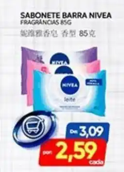 Novo Mix Sabonete barra nivea fragrancias 85g oferta