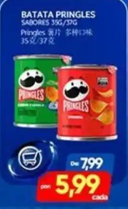 Novo Mix batata pringles sabores 35g/37g oferta