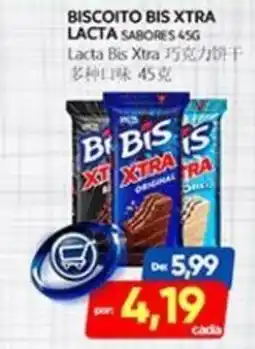 Novo Mix Biscoito bis xtra lacta sabores oferta