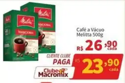 Macromix Atacado Café a Vácuo Melitta oferta