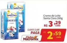 Macromix Atacado Creme de leite santa clara oferta