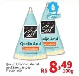 Macromix Atacado Queijo Laticínios do Sul Azul Zero Lactose Fracionado oferta