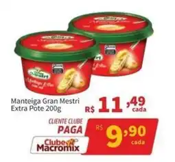 Macromix Atacado Manteiga gran mestri extra pote oferta