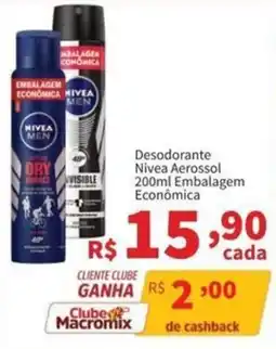 Macromix Atacado Desodorante nivea aerossol embalagem econômica oferta