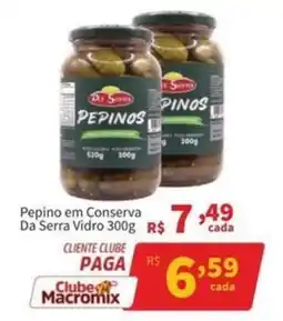 Macromix Atacado Pepino em conserva da serra vidro oferta