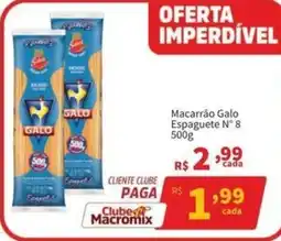 Macromix Atacado Macarrão Galo Espaguete N° 8 oferta
