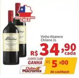 Macromix Atacado Vinho altanero chileno 1l oferta