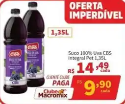 Macromix Atacado Suco de uva cbs oferta