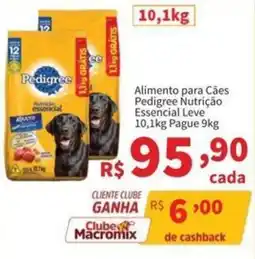 Macromix Atacado Alimento para Cães Pedigree Nutrição Essencial Leve oferta