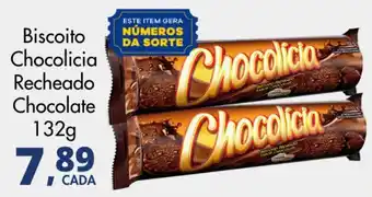 Biscoito Chocolicia Recheado Chocolate