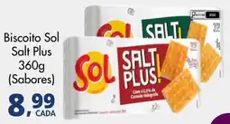 Delta Supermercados Biscoito Sol Salt Plus oferta