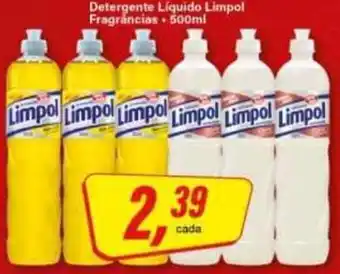 Rede Supermarket Detergente Líquido Limpol Fragrâncias oferta
