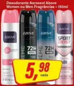 Rede Supermarket Desodorante Aerossol Above oferta