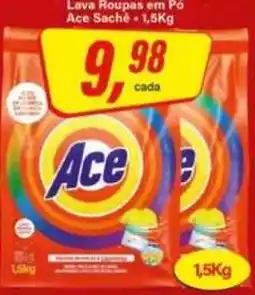 Rede Supermarket Lava Roupas em Pó Ace oferta