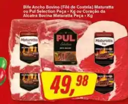 Rede Supermarket Bife Ancho Bovino (Filé de Costela) Maturatta ou Pul Selection Peça oferta
