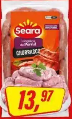 Rede Supermarket Linguica de Pernil Churrasco oferta