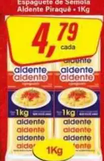 Rede Supermarket Espaguete de Semola Aldente Piraque oferta