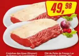 Rede Supermarket Coxinhas das Asas (Drumet) de Frango Lar Congeladas oferta