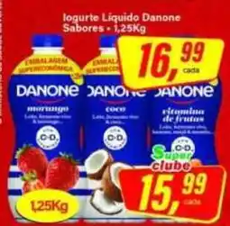 Rede Supermarket Iogurte Líquido Danone Sabores oferta