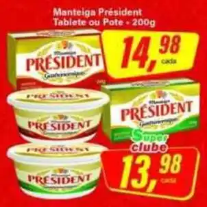 Rede Supermarket Manteiga President oferta