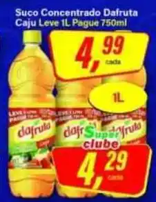 Rede Supermarket Suco concentrado dafruta caju leve oferta