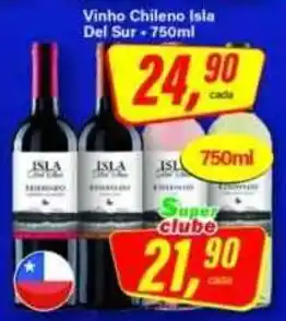 Rede Supermarket Vinho chileno isla del sur oferta