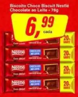 Rede Supermarket Biscoito Choco Biscuit Nestlé Chocolate ao Leite oferta